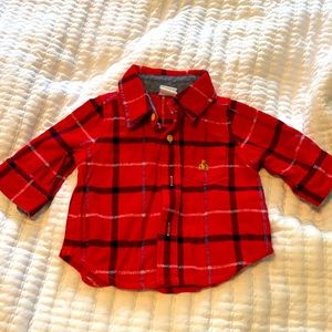 Gap red flannel shirt